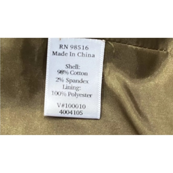 Coldwater Creek Warm Colored Lined Hip Length Blazer, Button Closure, Size 14P - Picture 11 of 11